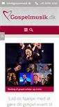 Mobile Screenshot of gospelmusik.dk